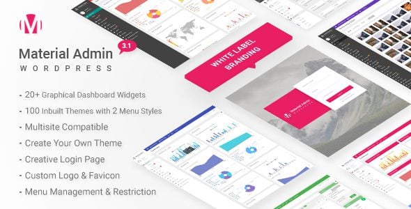material white label wordpress admin theme