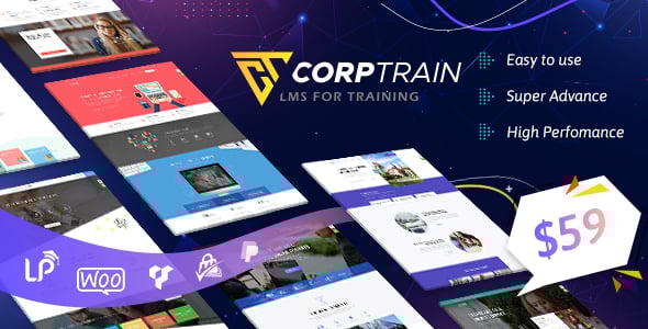 corptrain corporate training wordpress theme
