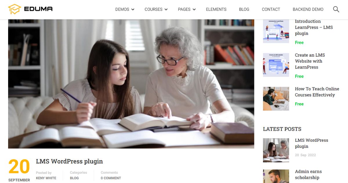 Eduma Demo Blog: Classic