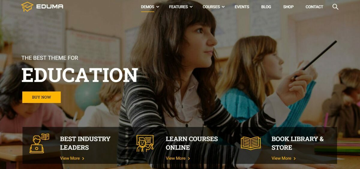 eduma education wordpress theme