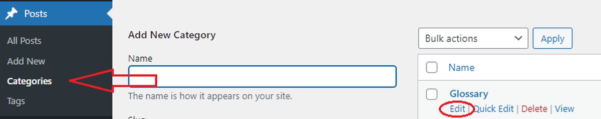 What is a Category in WordPress? 7 How to edit a Category in WordPress