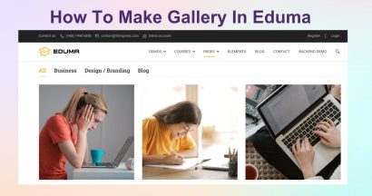 How to Make Gallery in Eduma