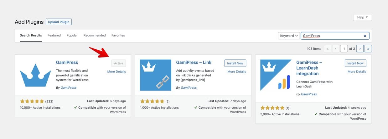 How to Add GamiPress to your eLearning site? 9 learnpress gamipress add new plugins