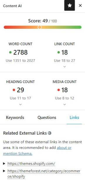 How to Add a Link in WordPress: Starting Guide 17 rank math link suggestion