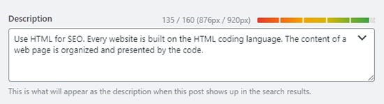 Rank Math Meta Description Example