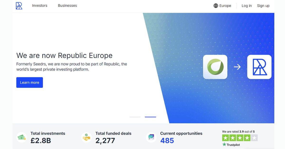 10 Best Crowdfunding Sites and Platforms (Pros & Cons) 14 Republic Europe (Formerly Seedrs)