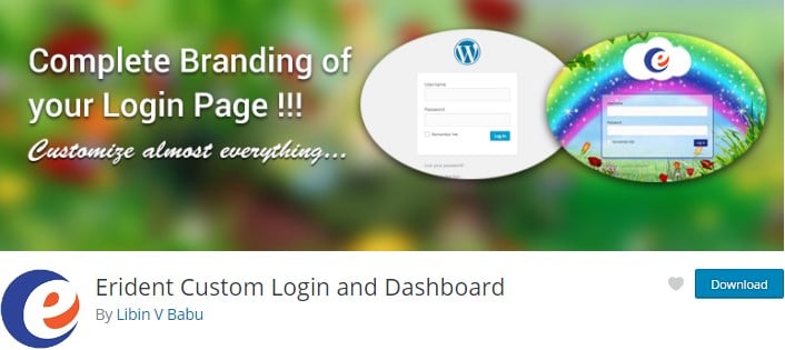 erident custom login and dashboard