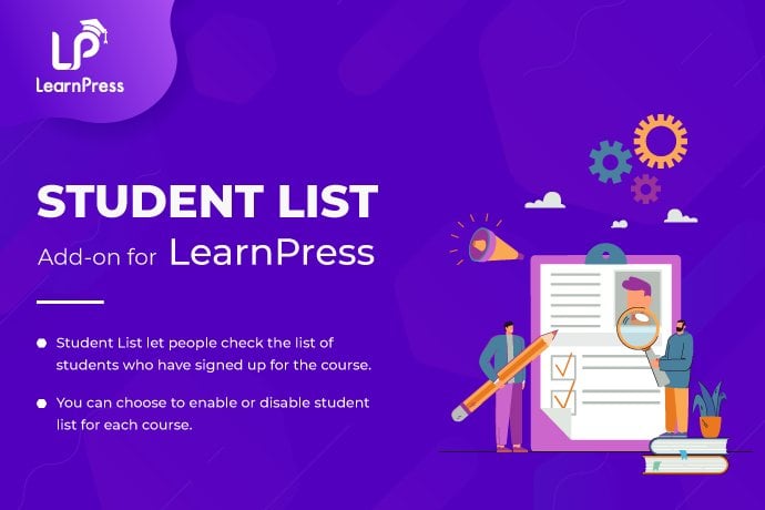 Student List Add-on for LearnPress 1 student list add on for learnpress
