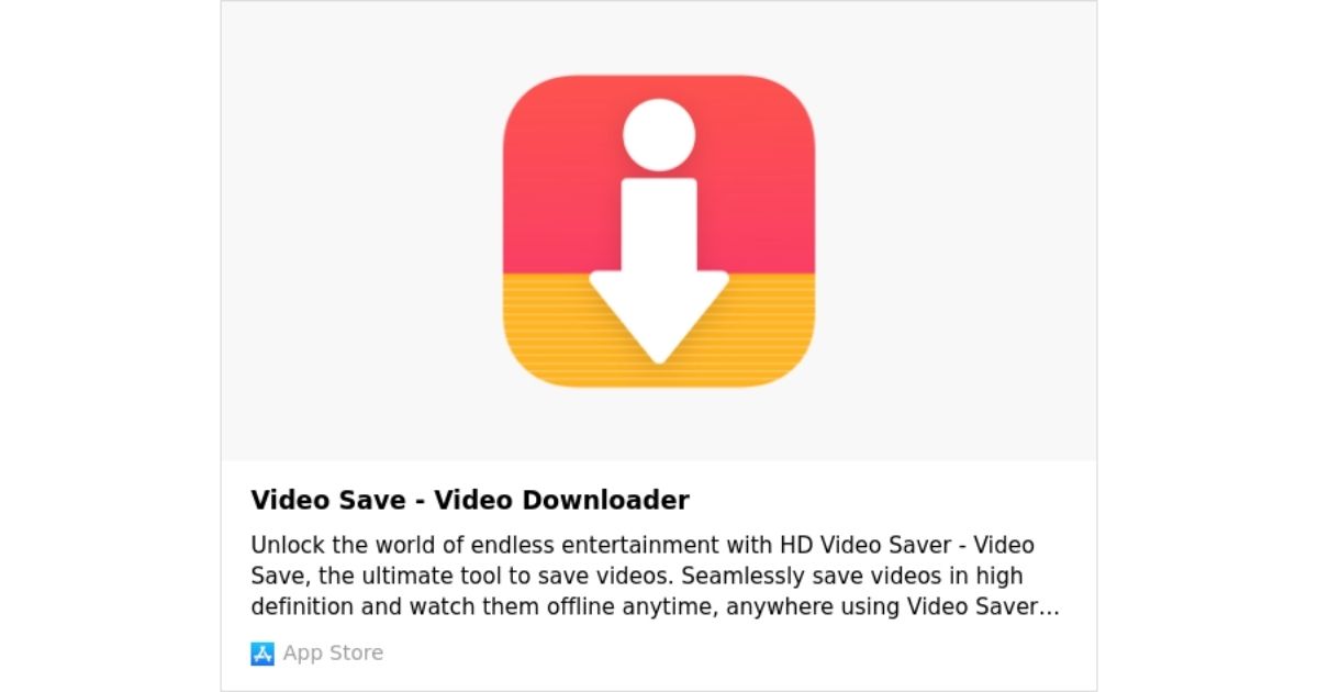 Video Save - Free Video Downloader