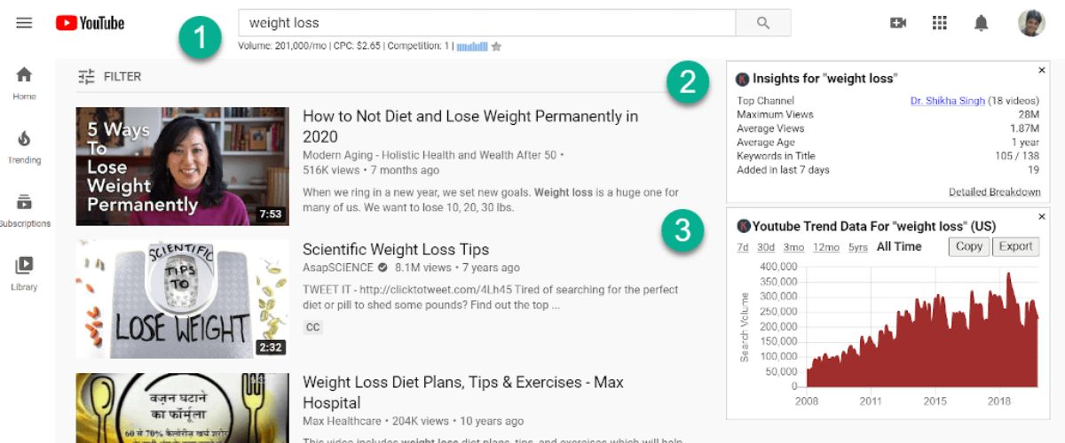 YouTube SEO Tool: Keyword Everywhere