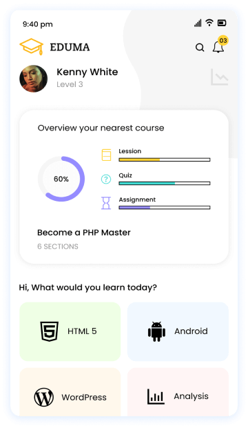 LearnPress Mobile App 19 My App Screenshot img2