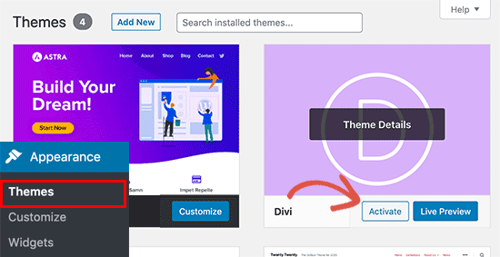 Beginners Guide: How to Install WordPress Theme (Step-by-Step) 26 activate uploaded theme