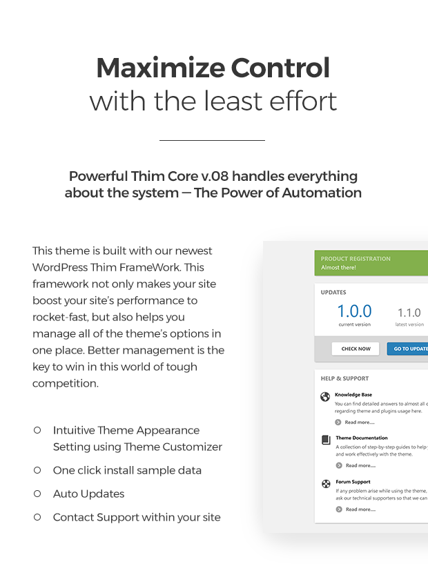 Powerful control with less effort - Magazine WP