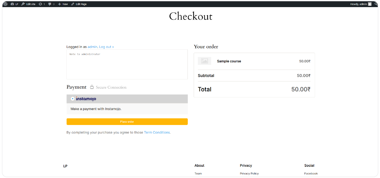 Instamojo Add-on for LearnPress 24 instamojo-6