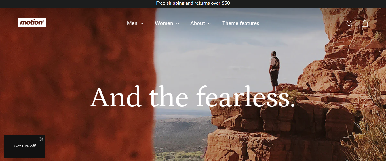 8+ Best Responsive Shopify Themes for Mobile & High Conversions 16 Motion