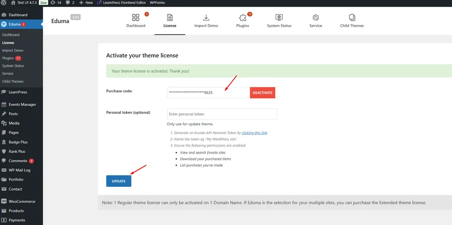 Active Eduma License