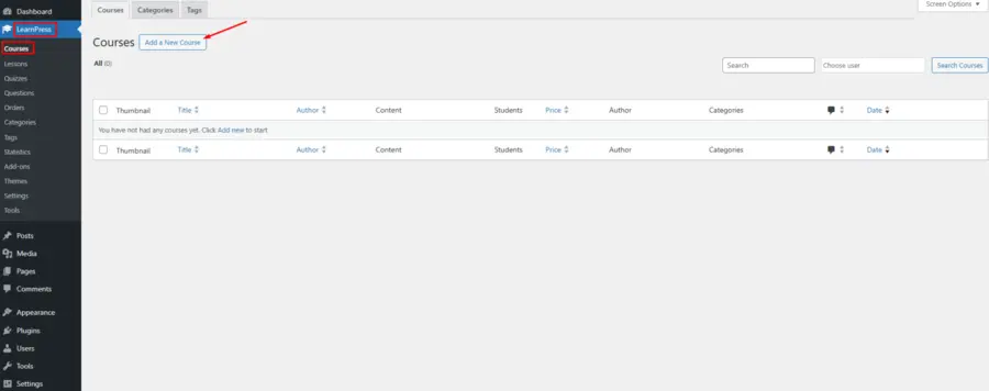Course Creation Process