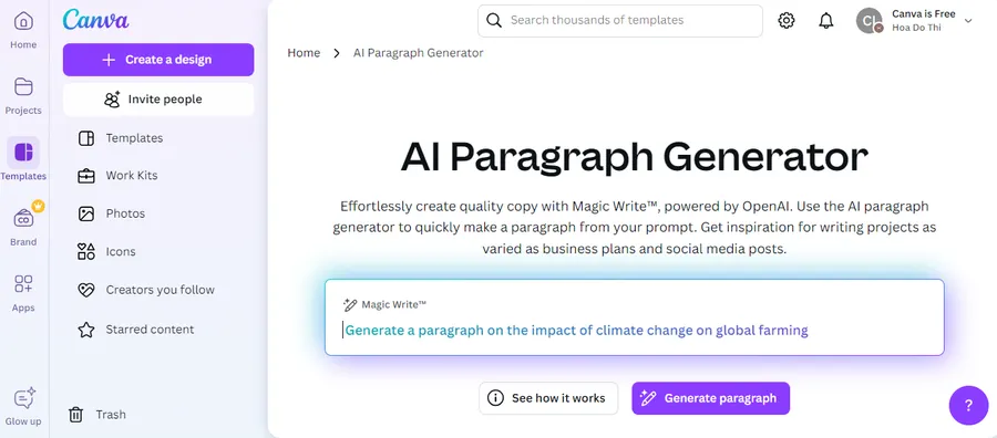 15+ Best Canva AI Generator Tools 24 Canva AI Paragraph Generator
