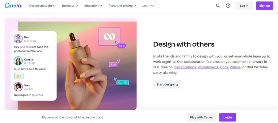 Canva Collaboration Feature Canva vs. Figma