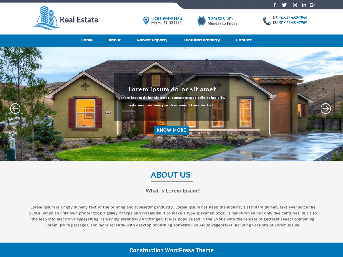 10+ Best Free Real Estate WordPress Themes 17 Construction Realestate