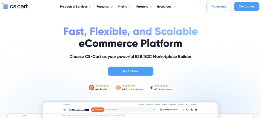 8 Best B2B Commerce Platforms to Unlock New Revenue 14 CS-Cart Multi-Vendor