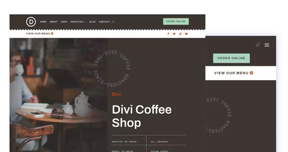Divi Cafe Template