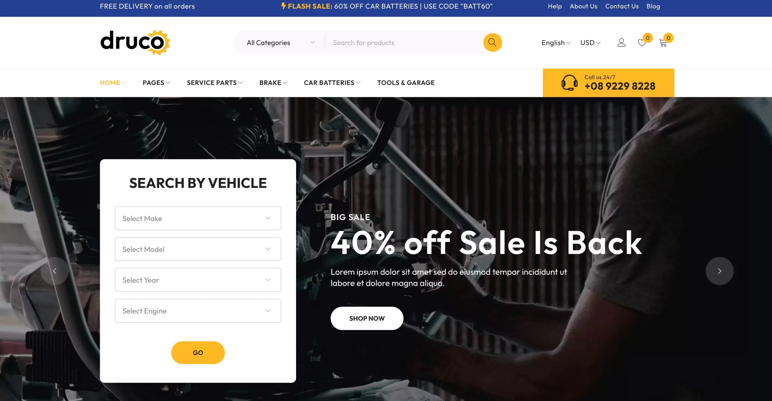 Druco - Elementor WooCommerce WordPress Theme