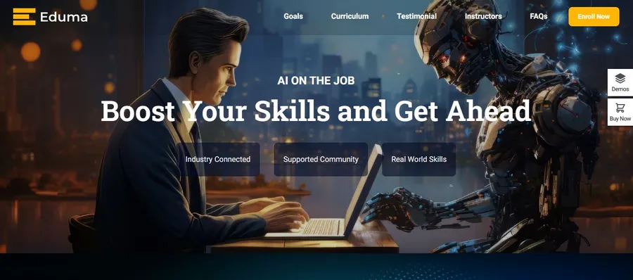Eduma Offline Course Landing Page