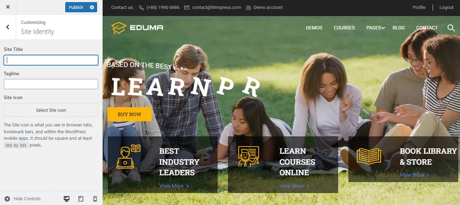 How To Edit Eduma Theme: A Comprehensive Guide 16 Eduma Site Identity