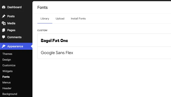 Font Library