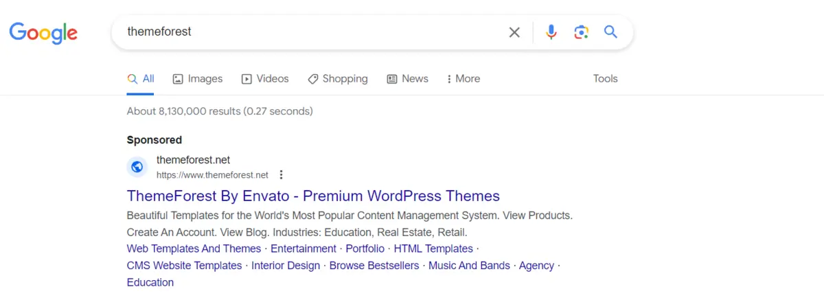 Google Ads Example