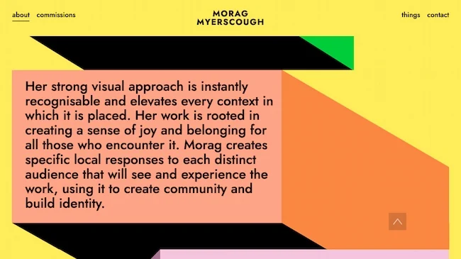 Graphic Design Portfolio: What Is It and How To Create One? 15 Morag Myerscough