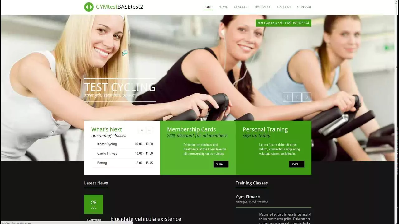 GymBase - Gym Fitness WordPress Theme 