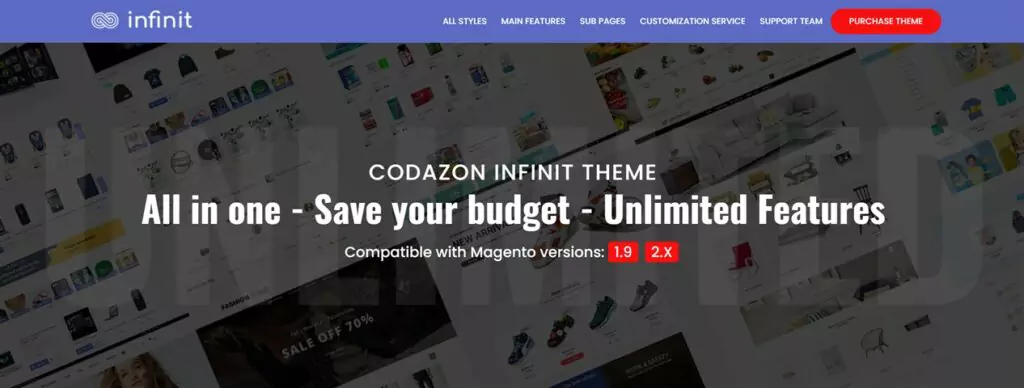 Infinit – Multipurpose Responsive Magento 2 and 1 Theme