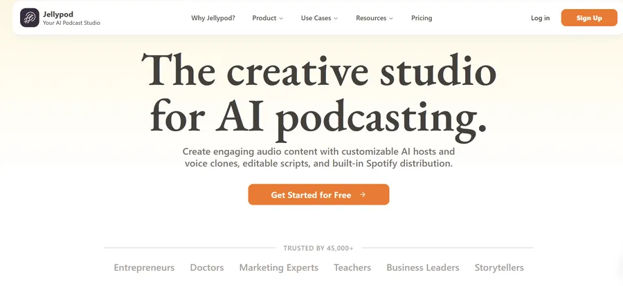 Jellypod AI Podcast Generator