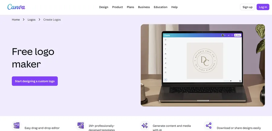 Canva Free logo maker