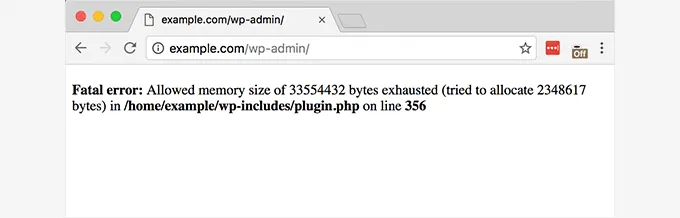 WordPress Memory Exhausted Error