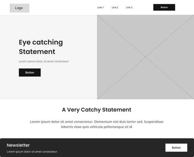 Planing The Landing Page