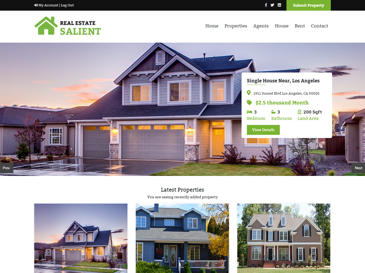 10+ Best Free Real Estate WordPress Themes 14 Real Estate Salient