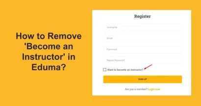 How to Remove The Become an Instructor in Eduma