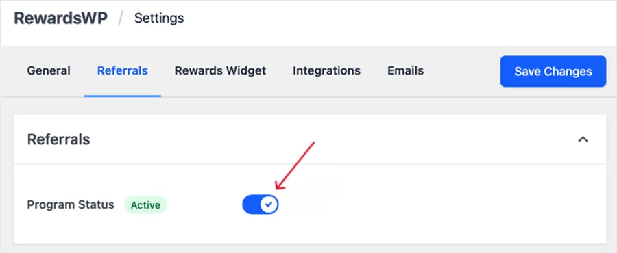 rewardswp program status active