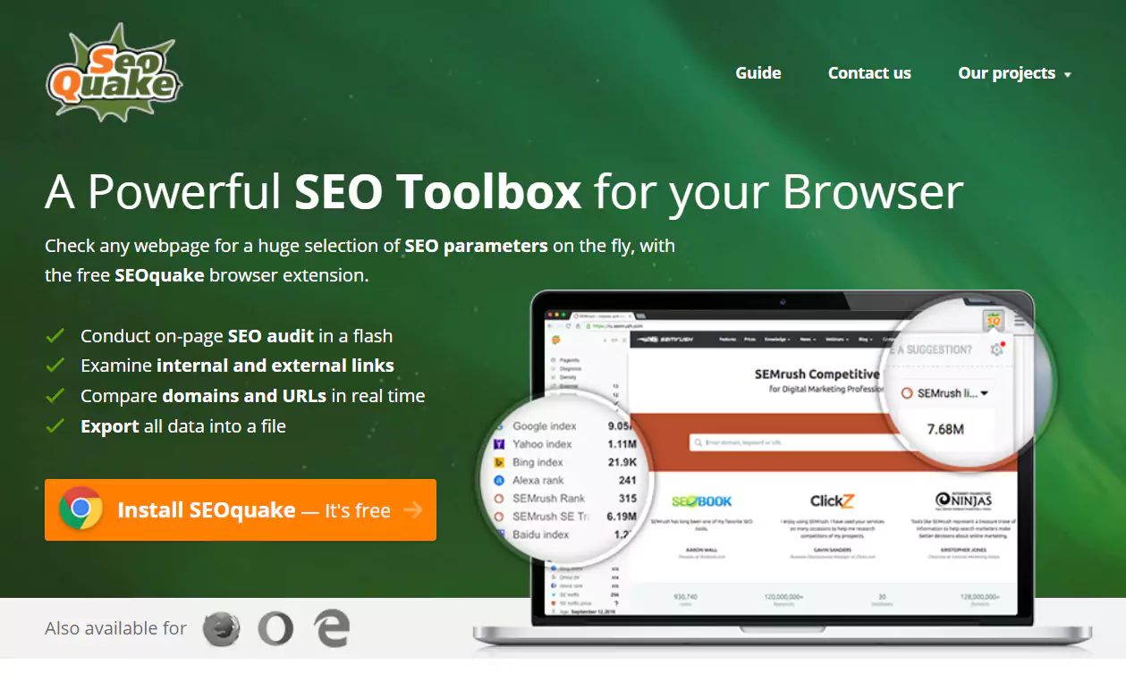SEOQuake - SEO Toolbox