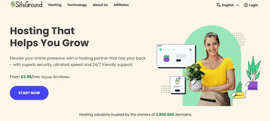 Siteground Cheap WordPress Hosting