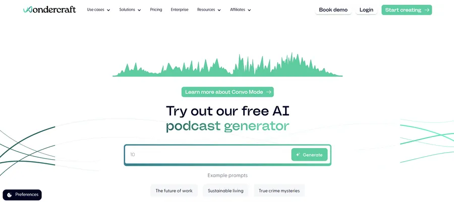 Wondercraft AI Podcast Generator