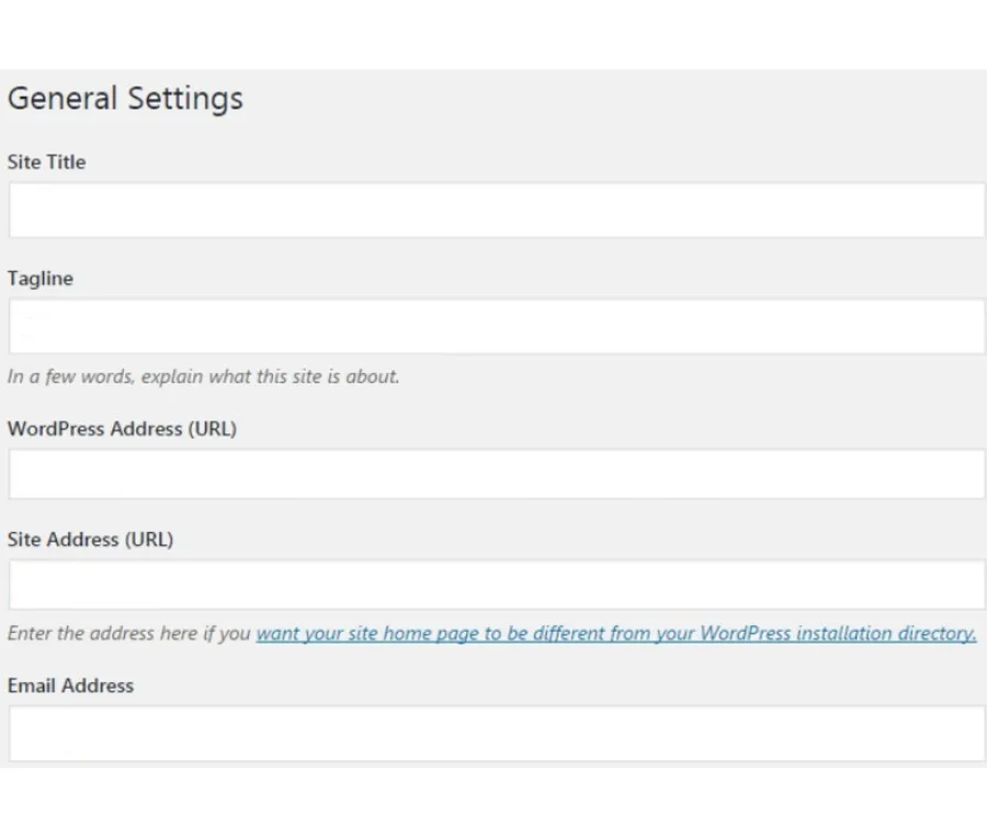 WordPress Configuration