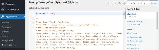 How to Edit HTML in WordPress (Easy Beginner's Guide) 14 WordPress Theme Editor